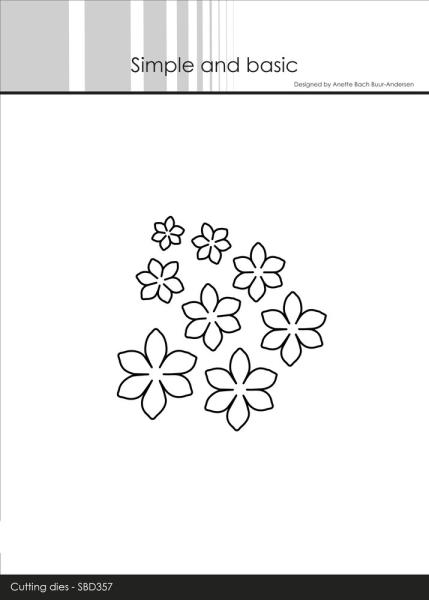 Simple and Basic - Stanzschablone 2,7x3,2 cm "Lovely Flowers" Dies