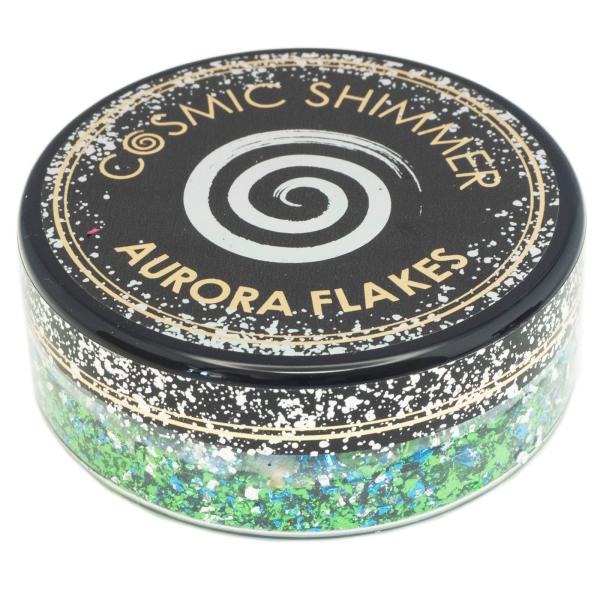 Cosmic Shimmer - Vergoldungsflocken "Icy lagoon" Aurora Flakes