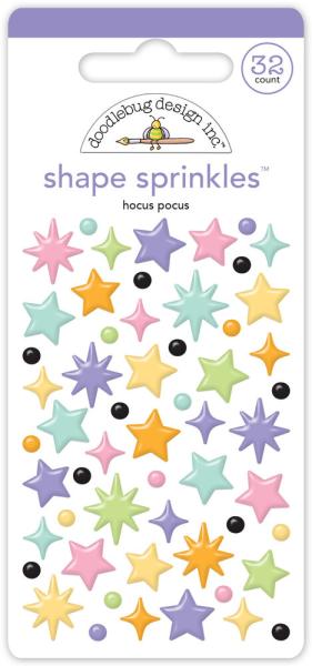 Doodlebug Design - Epoxy Sticker "Hocus Pocus" Shape Sprinkles