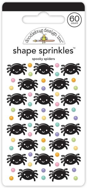 Doodlebug Design - Epoxy Sticker "Spooky Spiders" Shape Sprinkles