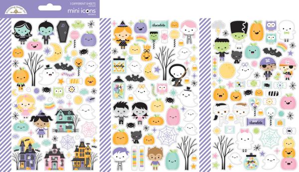 Doodlebug Design - Aufkleber "Sweet & Spooky" Mini Icons Sticker