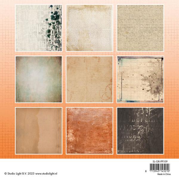 Studio Light - Designpapier "Vintage Papers" Paper Pack 8x8 Inch - 36 Bogen