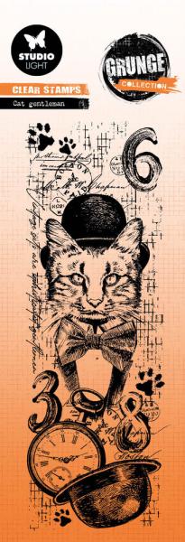 Studio Light - Stempel "Cat Gentleman" Clear Stamps Grunge Collection