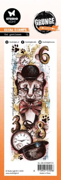 Studio Light - Stempel "Cat Gentleman" Clear Stamps Grunge Collection