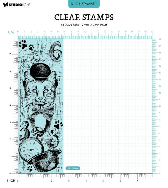 Studio Light - Stempel "Cat Gentleman" Clear Stamps Grunge Collection