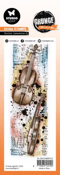 Studio Light - Stempel "Violin Invention" Clear Stamps Grunge Collection