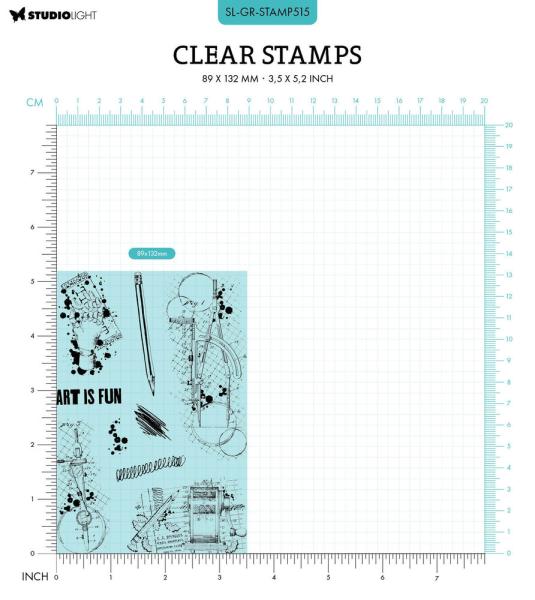 Studio Light - Stempelset "Creative Inventions" Clear Stamps Grunge Collection