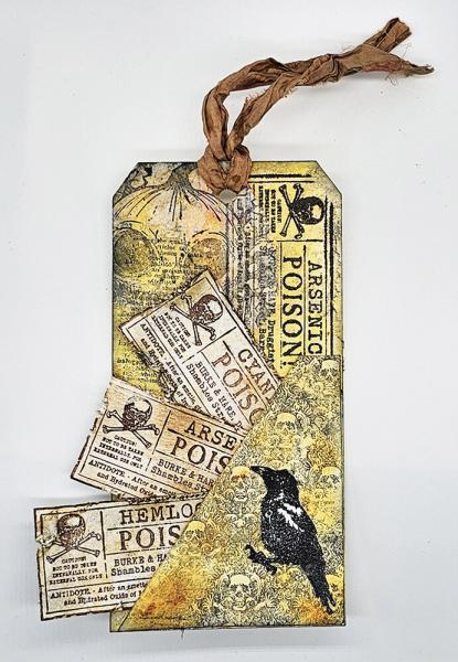 IndigoBlu - Gummistempel "Poison Labels" A6 Rubber Stamp