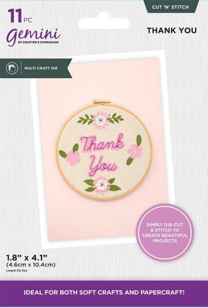 Gemini - Stanzschablone "Thank You" Cut 'N' Stich Dies