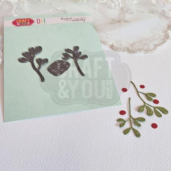 Craft & You Design - Stanzschablone "Mistletoe Twigs" Dies