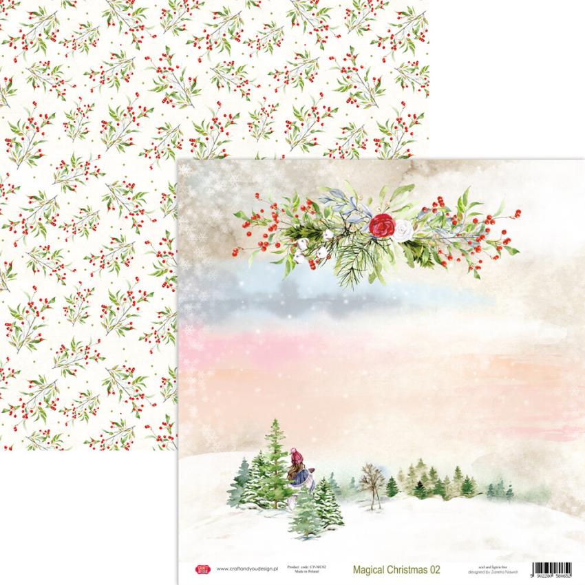 Craft & You Design - Designpapier "Magical Christmas" Paper Pad 12x12 Inch - 6 Bogen