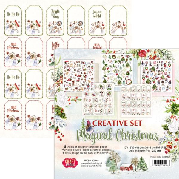 Craft & You Design - Designpapier "Magical Christmas" Paper Pad 6x6 Inch - 8 Bogen