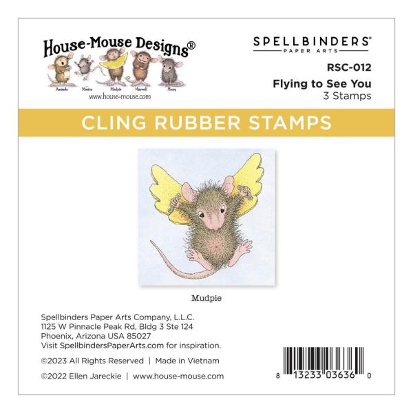 Spellbinders - Gummistempel Set "Flying to See You" Cling Stamp