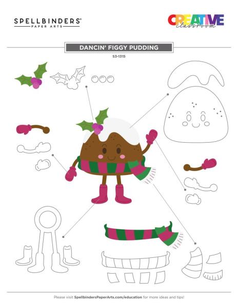 Spellbinders - Stanzschablone "Dancin' Figgy Pudding" Dies