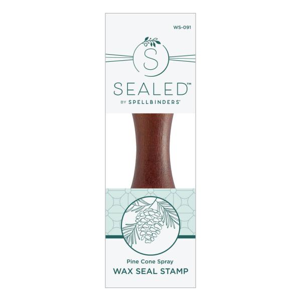 Spellbinders - Wachssiegel Stempel "Pine Cone Spray" Waxs Seal Stamp