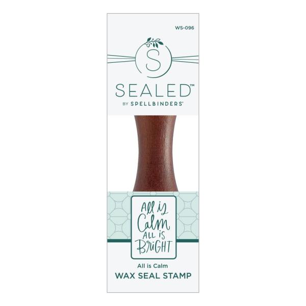 Spellbinders - Wachssiegel Stempel "All Is Calm" Waxs Seal Stamp