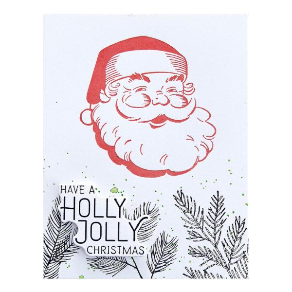 Spellbinders - Press Plate & Dies "Holly Jolly Santa"