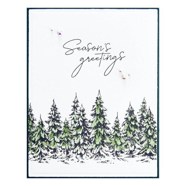 Spellbinders - Press Plate & Dies "Seasons Greetings Evergreens"