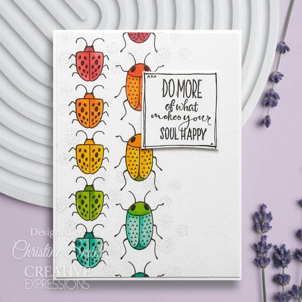 Woodware - Stempelset "Bug Doodles" Clear Stamps Design by Jane Gill