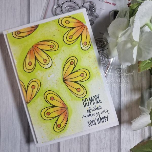 Woodware - Stempelset "Happy Soul" Clear Stamps Design by Jane Gill