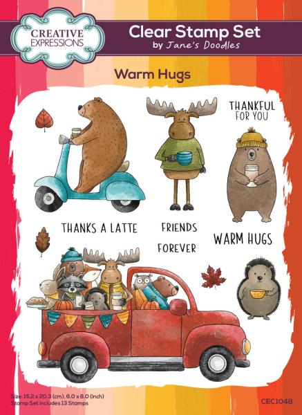 Creative Expressions - Stempelset "Warm Hugs" Clear Stamps 6x8 Inch Design by Janes´s Doodles