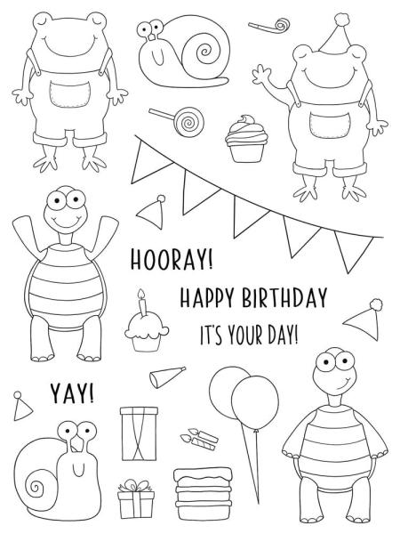 Creative Expressions - Stempelset "It's Your Day" Clear Stamps 6x8 Inch Design by Janes´s Doodles