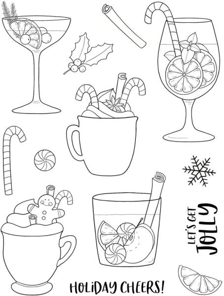 Creative Expressions - Stempelset "Holiday Cheers" Clear Stamps 6x8 Inch Design by Janes´s Doodles