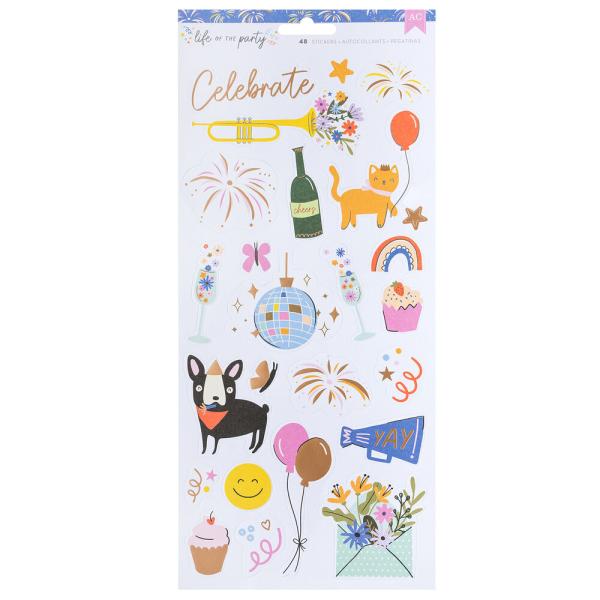 American Crafts - Aufkleber "Life of the Party" Sticker