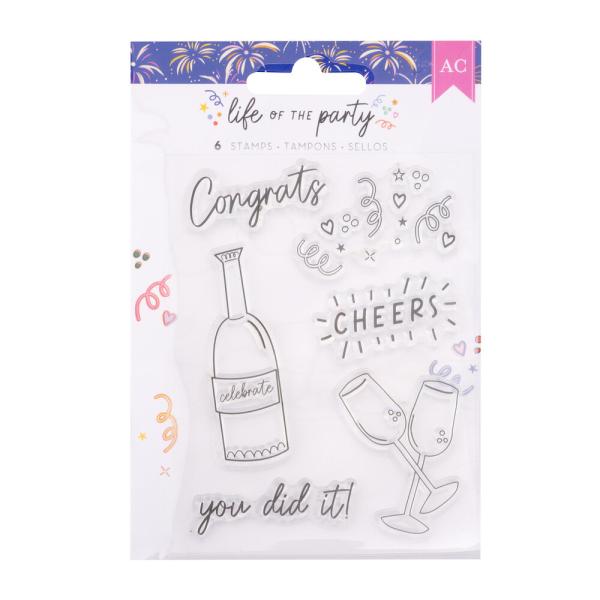 American Crafts - Stempelset "Life of the Party" Clear Stamps