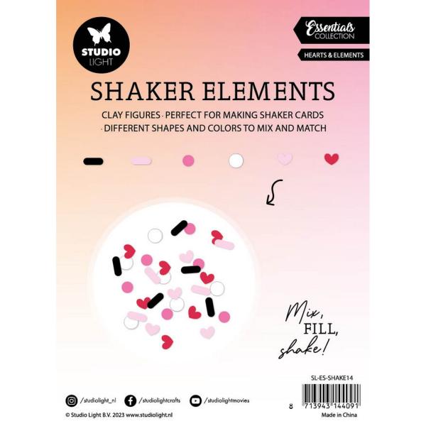 Studio Light - Shaker Elemente - Pailetten "Hearts & Elements" Sequins