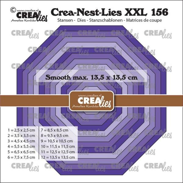 Crealies - Stanzschablone "Octagon Smooth" Crea-Nest-Lies XXL Dies