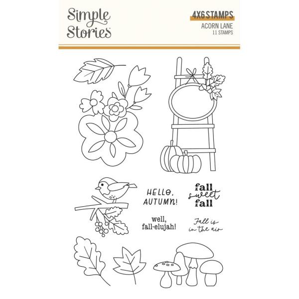 Simple Stories - Stempelset "Acorn Lane" Clear Stamps 