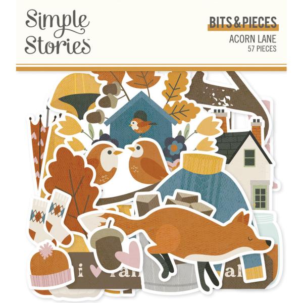 Simple Stories - Stanzteile "Acorn Lane" Bits & Pieces 