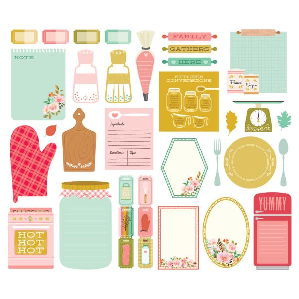 Simple Stories - Collectors Essential Kit " What's Cookin' ?" 12 Bogen Designpapier