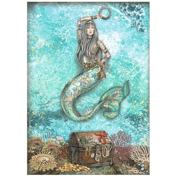 Stamperia - Decopatch Papier "Mermaid" Decoupage A4 - 6 Bogen  