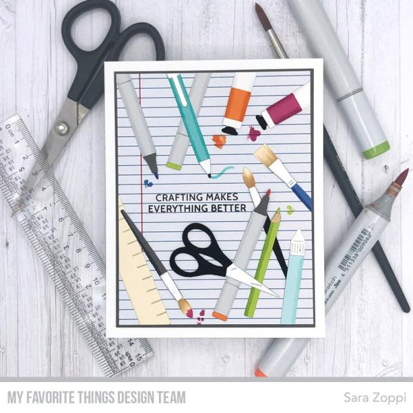 My Favorite Things Stempelset "Crafty Caddy Greetings" Clear Stamps