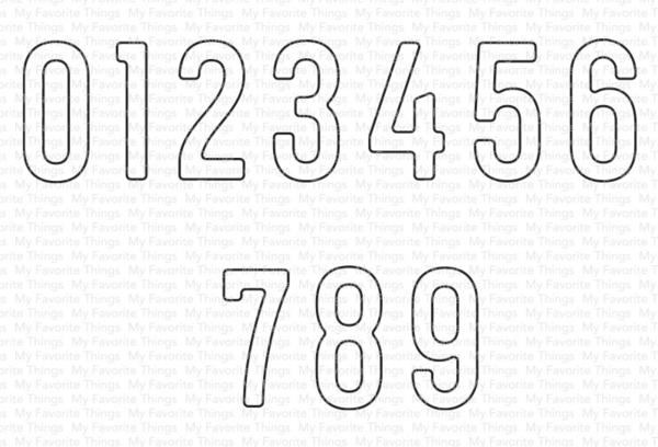 My Favorite Things - Stanzschablone "Letterboard Numbers" Die-namics