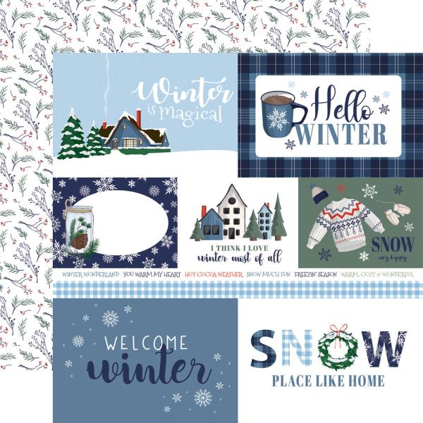 Carta Bella - Designpapier "Wintertime" Paper Pad 6x6 Inch - 24 Bogen