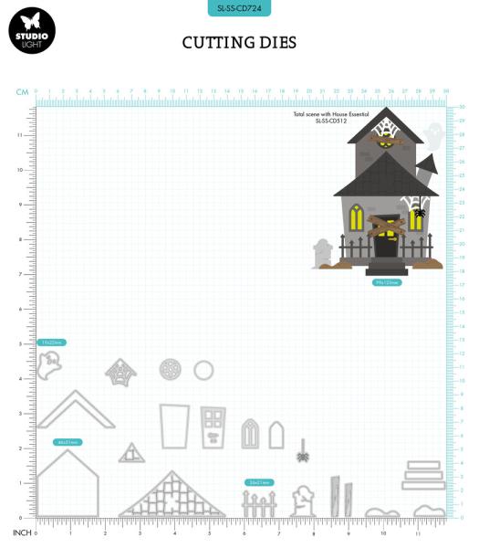 Studio Light - Stanzschablone "Haunted House" Dies