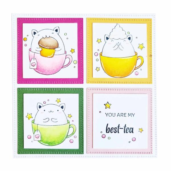 Creative Craft Lab - Studio Light - Stempelset "Cup of Tea" Clear Stamps