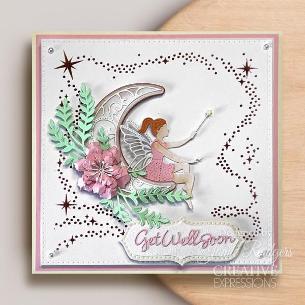 Creative Expressions - Schablone "Twinkling Frame" Stencil 6x6 Inch Design by Jamie Rodgers