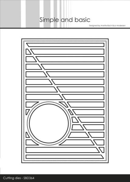 Simple and Basic - Stanzschablone 14,3x10 cm "Round Windows" Dies