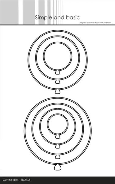 Simple and Basic - Stanzschablone 8,8x9,5 cm "Round Balloons" Dies