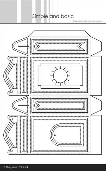 Simple and Basic - Stanzschablone 17,6x22 cm "Giftbox for Mini Bottles" Dies
