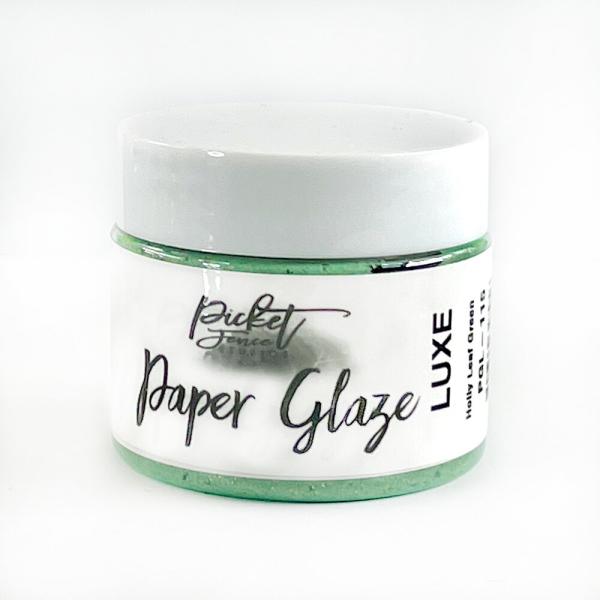 Picket Fence Studios - Paper Glaze "Luxe Holly Leaf Green" 2oz (55g)