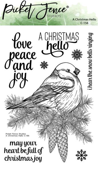 Picket Fence Studios - Stempelset " A Christmas Hello" Clear stamps