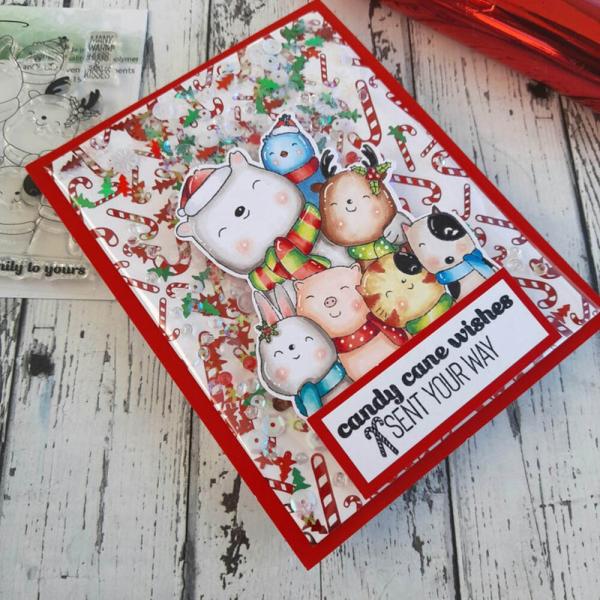 Picket Fence Studios - Kartenvorderseiten "Christmas Goodies" Toner Cards Fronts A2 - 12 Karten