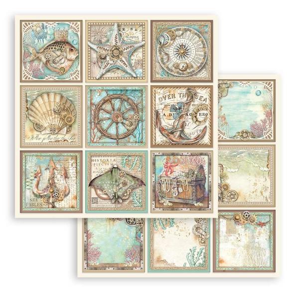 Stamperia - Designpapier "Songs of the Sea" Paper Pack 12x12 Inch - 10 Bogen