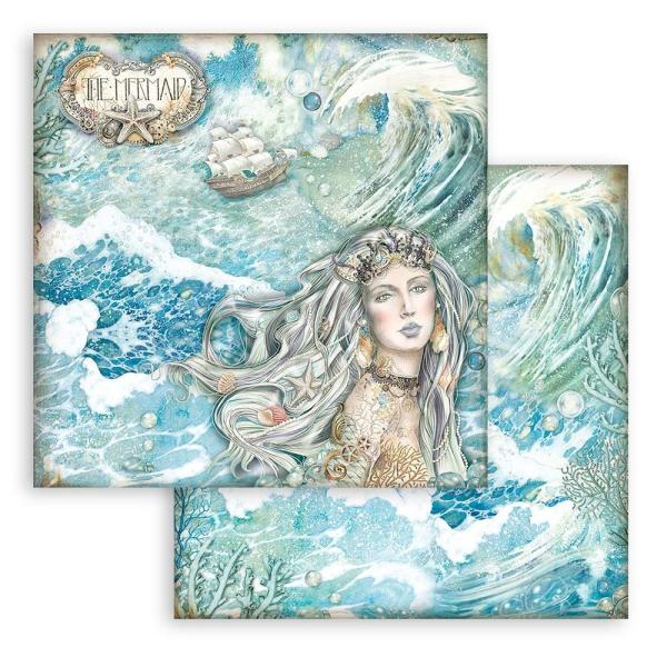 Stamperia - Designpapier "Songs of the Sea" Paper Pack 8x8 Inch - 10 Bogen