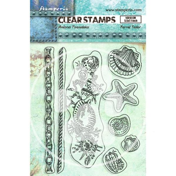 Stamperia - Stempelset "Shells" Clear Stamps